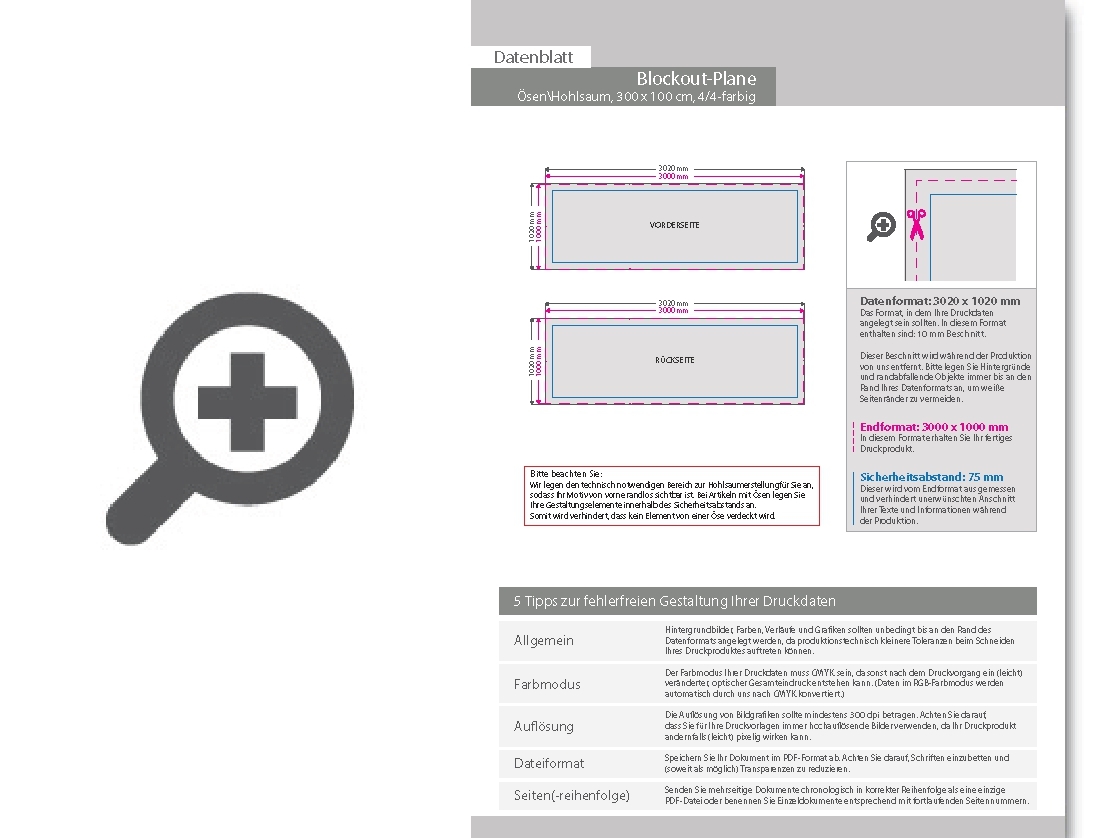 Product Bild hochwertige_blockout-plane_300_x_100_cm__4_4-farbig_bedruckt____sen_im_abstand_von_50_cm_links_und_rechts