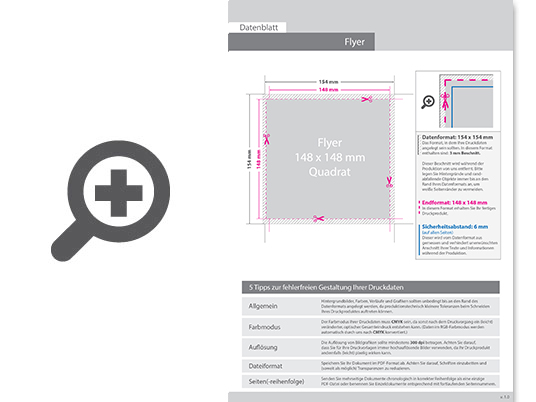 Product Bild flyer_quadrat_14_8_cm_x_14_8_cm__einseitig_bedruckt