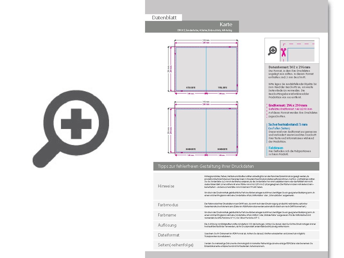 Product Bild einladungskarte_din_a5_4-seiter_4_4_farbig_+_sonderfarbe_silber