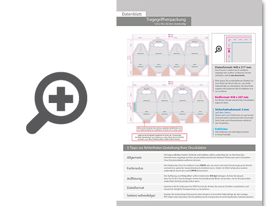 Product Bild tragegriffverpackung_(12_cm_x_9_cm_x_6_cm)_beidseitig_bedruckt_5_4-farbig_(cmyk_+_sonderfarbe)