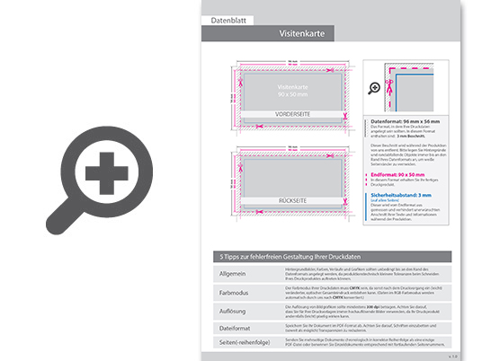 Product Bild visitenkarten_quer_5_5_farbig_90_x_50_mm___beidseitig_bedruckt_(cmyk_4-farbig_+_1_gold-sonderfarbe)